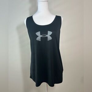 Under Armour HeatGear Tank Top – Black Logo | Size XL